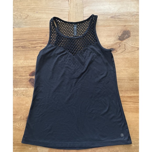 90 Degree By Reflex Tops - 90 degree by reflex Black Mesh Tank Woman's Athleisure Yoga Gym Workout Size M